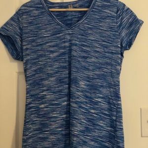 2/$8 Two medium workout shirts: black and blue